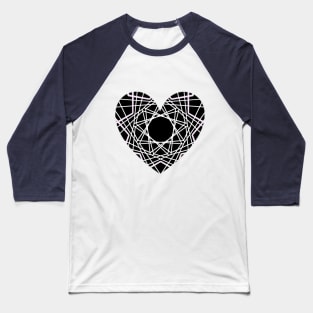 The heart graphic contains numerous angled lines. Baseball T-Shirt